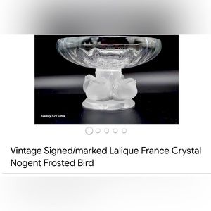 Lalique bird dish